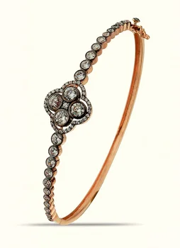 

Diamond Looking Gold Handcuffs Bracelet 02-460-KLP0005
