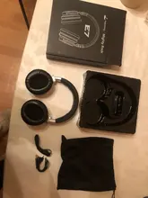 Meidong-auriculares inalámbricos E7B con Bluetooth, dispositivo con cancelación activa de ruido, por encima de la oreja, con micrófono y graves profundos