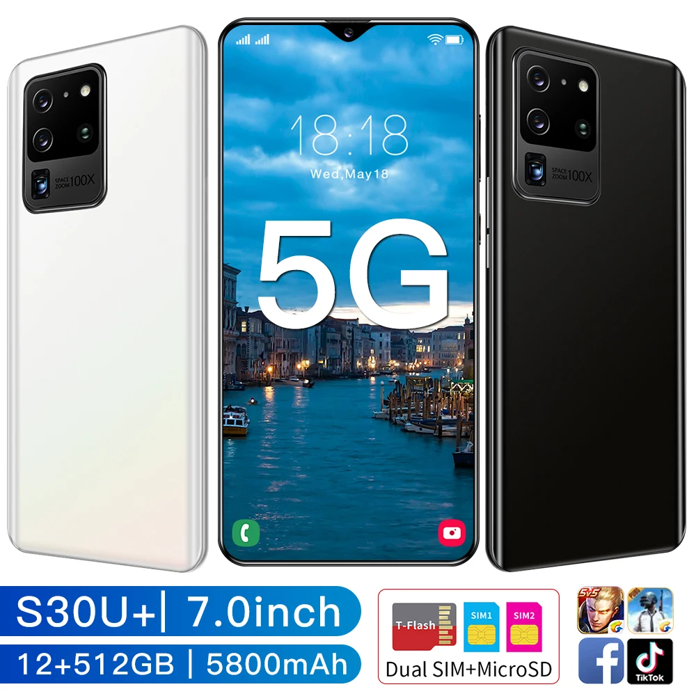 Hot S30U+ 5G LET Smartphone 12+512GB 7.0