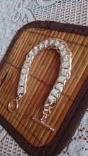 DOTEFFIL-pulsera de plata de ley 925 para mujer y hombre, brazalete con muchos abalorios circulares, joyería para hombre y mujer, regalo de boda al por mayor