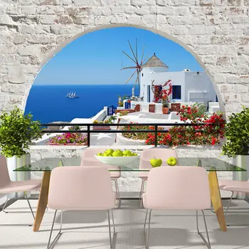 

Wall mural-travel to Santorini - 150x105 cm