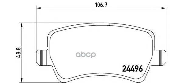 Колодки Тормозные Ford Galaxy/S-Max/Volvo S80/V70/Xc60/Xc70 07- Задние Brembo P86021 Brembo арт. P86021