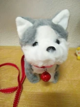 Molde de exhibición de simulación de felpa eléctrica para niños, muñeco de felpa eléctrico, perro Corgi, cola de conejo, culo que se tambalea, Robot de juguete para niños