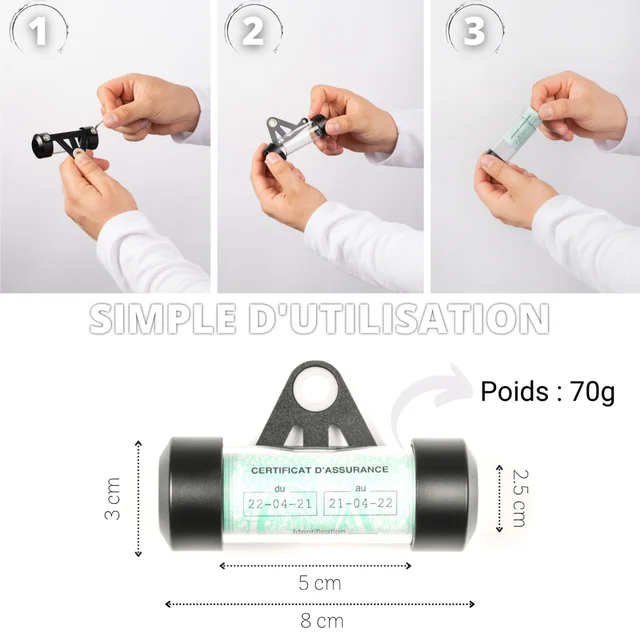 Porte-vignette assurance autocollant