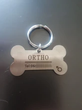Llavero con chapa de identificación de mascota personalizada, nombre de identificación grabado para gato, Collar de cachorro, colgante, llavero, hueso, accesorios para mascotas