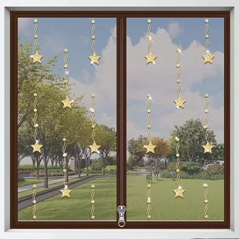 2 ️⃣W wieku 0 ️⃣2 ️⃣1 ️⃣Ozdobiony gwiazdą moskitiery zapinane na zamek samoprzylepne moskitiera na okno moskitiera tanie i dobre opinie eachome CN (pochodzenie) Drzwi i okna ekrany Hook Loop Zapięcie H2015-2