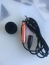 Micrófono estéreo portátil de 3,5mm para estudio, Mini micrófono para Karaoke KTV para teléfono móvil, PC, tamaño del micrófono: app.5.5 cm * 1,8 cm