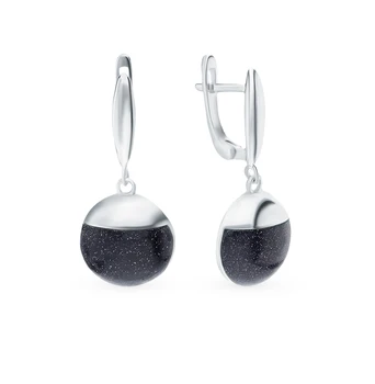 

Silver earrings with ceramics and adventure sunlight sample 925
