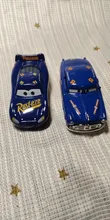 Disney Pixar-Juguetes de los personajes de Cars para niños, coches de juguetes de Cars 2 3, Lightning McQueen, Mater Jackson, Storm Ramirez, 1:55, vehículo fundido a presión, juguete de metal de aleación para chicos