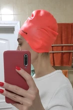 Swimming-Caps Ear-Protect Long-Hair Adults Waterproof Silicone Women Natacion Large Badmuts