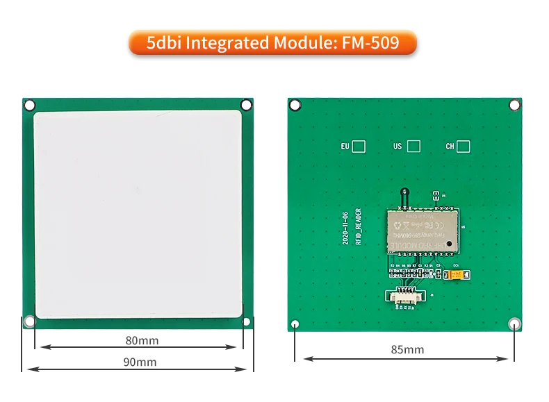 rfid ttl232 3.3v integra com a antena