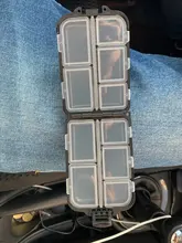 Cajas señuelo de pesca con 10 compartimentos, estuche de almacenamiento, aparejos de pesca, bandejas de almacenamiento, ganchos, organizador, resistente al agua, accesorio de pesca