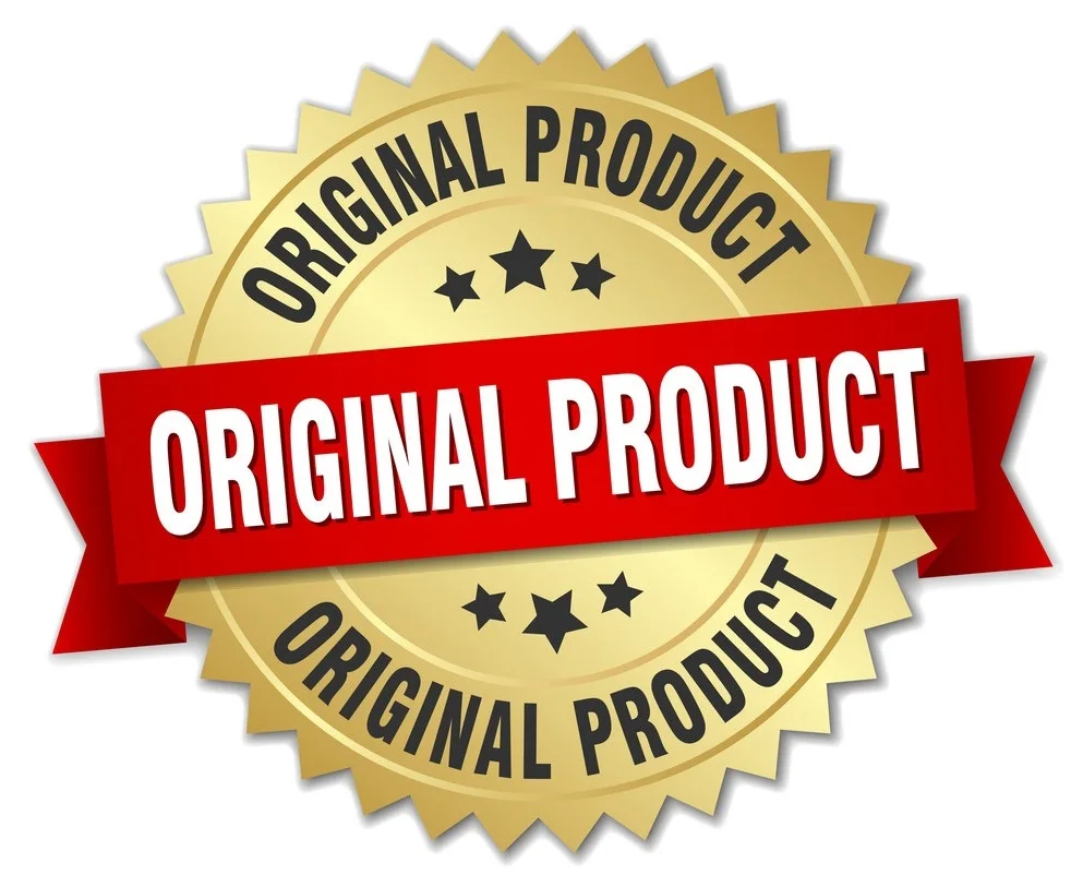 original-product-3d-gold-badge-with-red-ribbon-vector-9095416