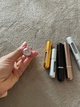 Mini botella recargable con espray, atomizador portátil para viaje, envase vacío para cosmético, perfume, 5 y 8ml