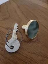 Furniture-Handles Door-Knobs Drawer Pulls Cupboard Shell-Resin Cabinet Kitchen Brass