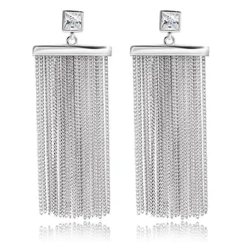 

Earrings Sunduk from silver "chains"