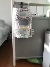 Organizador de almacenamiento para bebé, bolsa de almacenamiento colgante para cuna, organizador de Caddy para ropa de cama esencial para bebé, bolsa de almacenamiento de pañales