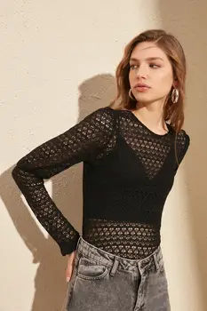 

Trendyol Ruched Knitted Blouse TWOSS20BZ0155