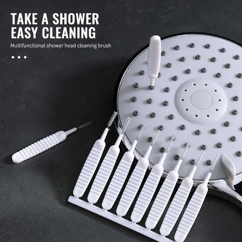 10pcs Shower Head Cleaning Brush Nozzle Spout Brush Small Hole Drill