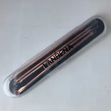 Acero inoxidable, espinillas Kit de herramientas de eliminación cara masaje Whitehead mancha de espinillas Comedone acné Extractor masajeador TXTB1