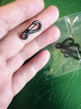 10 unids/lote carabinero Mini Camping EDC supervivencia escalada SF mosquetones de mochila llavero Paracord equipo táctico colgadores para llaves cadena