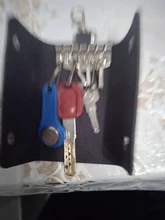 Llavero PU de las mujeres de los hombres de llaveros cartera cubierta de Hasp de moda billeteras para llaves organizador de bolsa de almacenamiento de regalo creativo