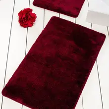 Коврики для ванной нескользящие Противоскользящие коврики Нескользящие противоскользящие цвета вишня 2'Li набор 60X100 см-50X60 см