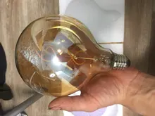 Light-Bulb Edison-Lamp Filament Spiral G95 G125 T225 Retro Led Yellow Vintage ST64 220V