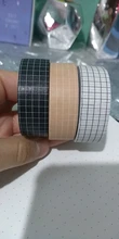 Cinta adhesiva Washi para planificador, etiqueta adhesiva para álbum de recortes, cinta adhesiva japonesa, color blanco y negro, 10M