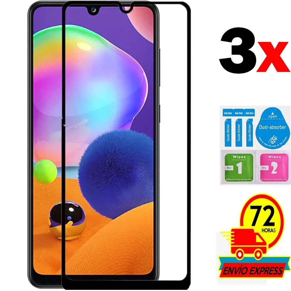 3x совместимые Защитные пленки из закаленного стекла для SAMSUNG GALAXY A31 полный