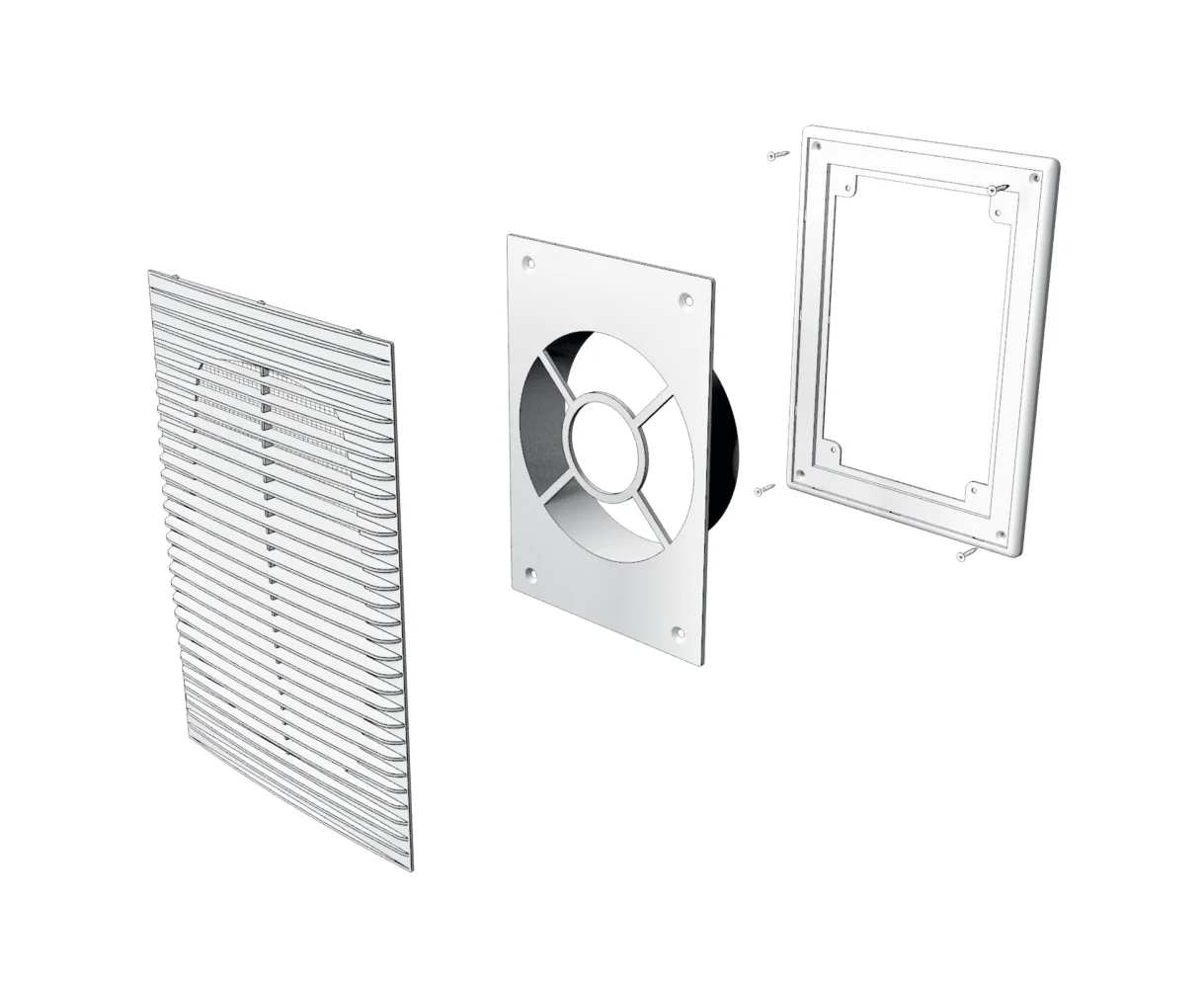 решетка для вытяжки с обратным клапаном для кухни