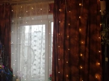 LED Garland Curtain Battery Fairy-Lights Window The on USB Christmas 3MX3M