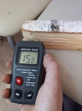 EMT01 de dos pines Digital medidor de humedad de madera 0-99.9% de probador de la humedad de la madera húmeda Detector con una gran pantalla LCD