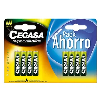 

LR03 Alkaline Batteries Cegasa AAA 1,5V (8 uds)
