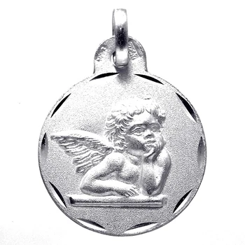

Medal 925 Sterling silver m Cherub 18mm. Smooth behind [8243GR] -Customizable-RECORDING INCLUDED IN THE PRICE