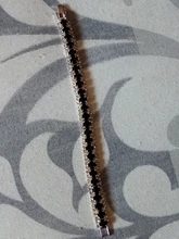 Pulseras de plata de ley 925 con zirconia cúbica, brazaletes de 14 colores con cadena de eslabones de cristal austriaco