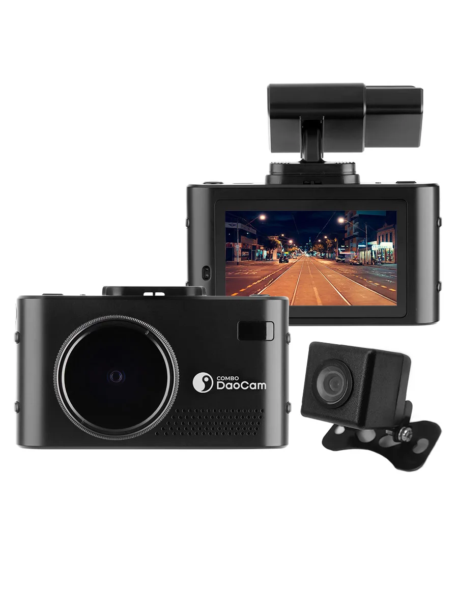 Видеорегистратор Daocam Combo wifi 2ch с сигнатурным радар-детектором и второй камерой |