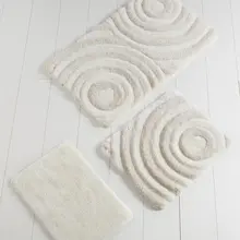 Коврик для ванной | коврик для ванной нескользящие Противоскользящие коврики цвета слоновой кости волна 3л набор 60X100 cm-50X60 Cm-40X60 см