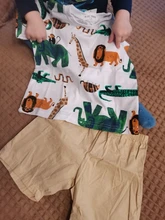 Sanlutoz lindo niños conjuntos de ropa de algodón de manga corta Tops de bebé + Pantalones cortos 2 uds recién nacido Ropa de dibujos animados