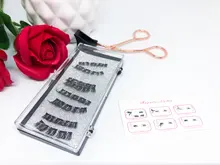 MB3K 5 magnético pestañas naturales con 3D imán hecho a mano 8 Uds magnético pestañas pinzas de visón pestañas faux cils magnetiqu