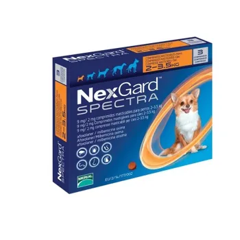 

NEXGARD SPECTRA 2- 3,5 kg chew 3 antiparasitic tablets for dogs