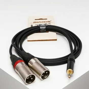 

Mj2xm-2m Y-cable 3,5mm minijack-2 xlrm, 2M, shnoor