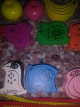 26 unids/lote juguetes de madera juguetes de animales de dibujos animados de la fruta cuerda juego para enhebrar cuentas educación bebé de juguete para niños WYQ
