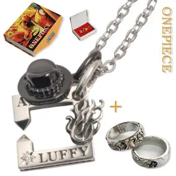 

Set 2 ring and pendant ONE PIECE_LUFFY and ASCE