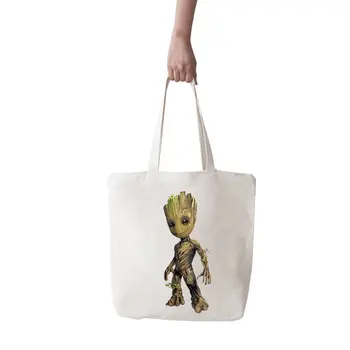 

Angemiel Bag Big Air and Cute Groot Shopping Beach Tote Bag