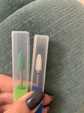 ASWEINA 1 Uds puntiagudo hacen cabeza 7 colores de goma y carburo de silicio tampón de uñas de manicura de uñas accesorios de taladro herramientas