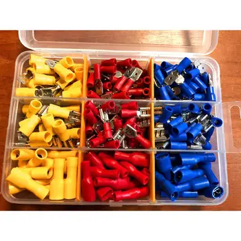 

280 PCS maasco Crimp Spade Terminal Assorted Electrical Wire Cable Connector Kit Crimp Spade Insulated Male Female Crimping Tool
