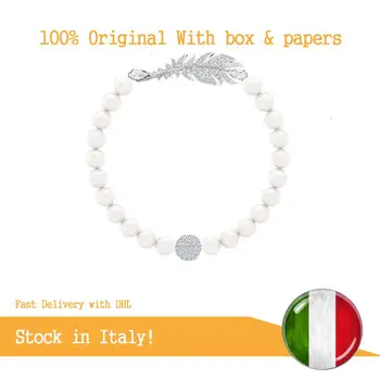 

Swarovski Bracciale con Perle Nice, Cristallo Bianco, Rodiato, da Donna