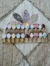 10 unids/pack chica corazón neto rojo pinza de ropa artesanal decoración Clips de madera Natural Clips para la foto para la decoración de la pared de la cuerda de cáñamo