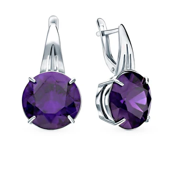 

Silver earrings with cubic zirconia sunlight sample 925